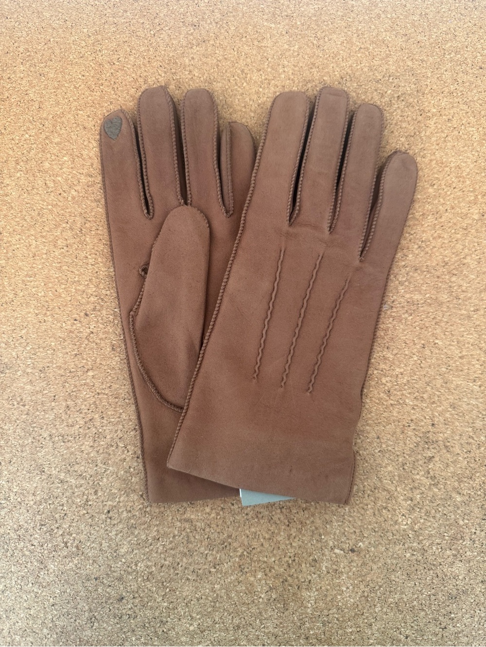 NWT J. Crew Women’s Suede Touchscreen Gloves - Brown
